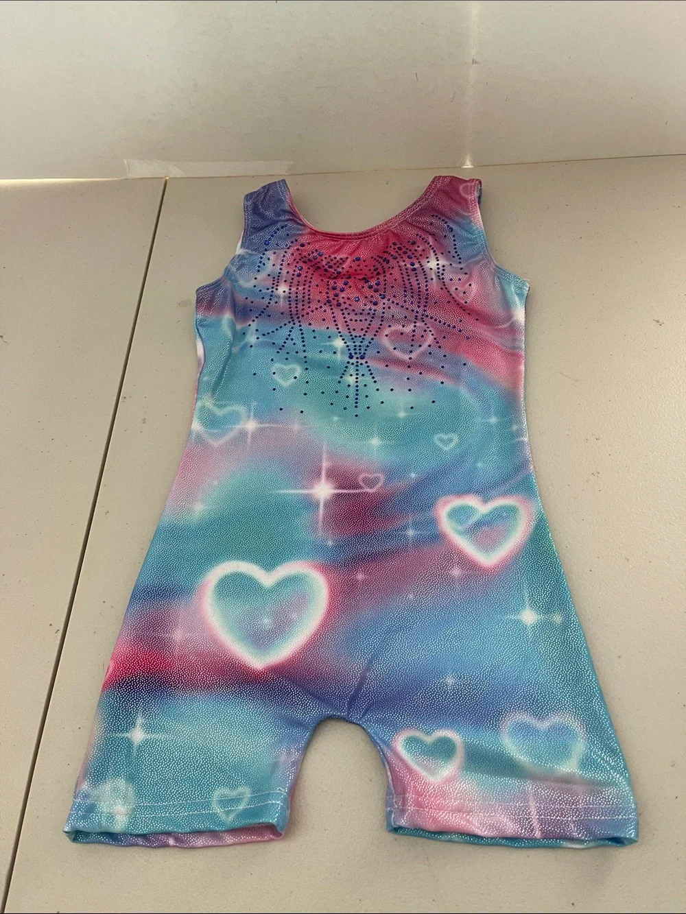 SHEIN Girls One-Piece Swimwear in Pink, Blue, Purple. Size 3/4